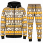 Arborist Holiday Fair Isle full-zip hoodie and jogger sand design with name and company artwork