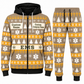 EMS Holiday Fair Isle full-zip hoodie and jogger sand design with name and company artwork