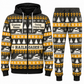 Railroader Holiday Fair Isle full-zip hoodie and jogger charcoal-olive design with name and company artwork