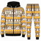 Railroader Holiday Fair Isle full-zip hoodie and jogger sand design with name and company artwork