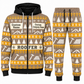 Roofer Holiday Fair Isle full-zip hoodie and jogger sand design with name and company artwork