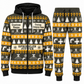 Sprinkler Fitter Holiday Fair Isle full-zip hoodie and jogger charcoal-olive design with name and company artwork