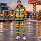 Trucker Holiday Fair Isle full-zip hoodie and jogger hero design with name and company artwork