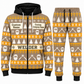 Welder Holiday Fair Isle full-zip hoodie and jogger sand design with name and company artwork