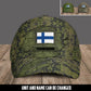 Personalized Name Finland Soldier/Veterans Camo Baseball Cap - 1605230001 - D04