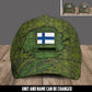 Personalized Name Finland Soldier/Veterans Camo Baseball Cap - 1605230001 - D04