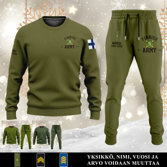 Suomalainen Sweater + Jogger Setti – Personoitu Nimellä, Arvolla ja Vuodella - 17584128