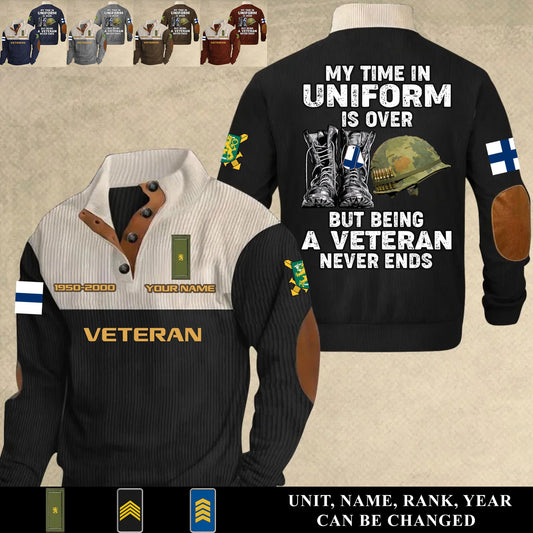 Personalized Finland Soldier/ Veteran With Name, Year And Rank Sports Sweatshirt - 17553024