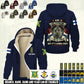 Personalized Finland Soldier/ Veteran With Name And Rank Hoodie Zip Velvet Coat - 17552160