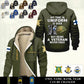 Personalized Finland Soldier/ Veteran With Name And Rank Hoodie Zip Velvet Coat - 17551296