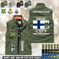 Personalized Finland Soldier/ Veteran With Name & Rank Sleeveless Jacket Multicolor - 17633376