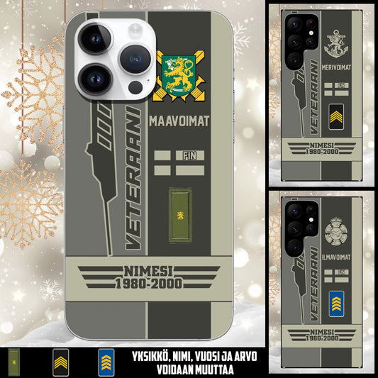 Suomen Sotilas Puhelinkotelo – Personoitavissa Nimellä, Arvolla & Vuodella - 17579808