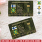 Personalized Finland Soldier/ Veteran With Rank, Name And Year Aluminum Wallet Card - 17637696