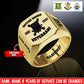 Personalized Finland Soldier/Veteran with Name & Year Engraved Men’s Ring - 17640288