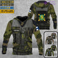 Personalized Finland Soldier/ Veteran Camo With Name And Rank Hoodie 3D Printed  - 1101240001