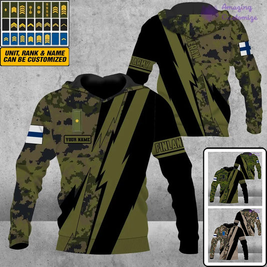 Personalized Finland Soldier/Veteran with Name and Rank Hoodie All Over Printed - 03042401QA