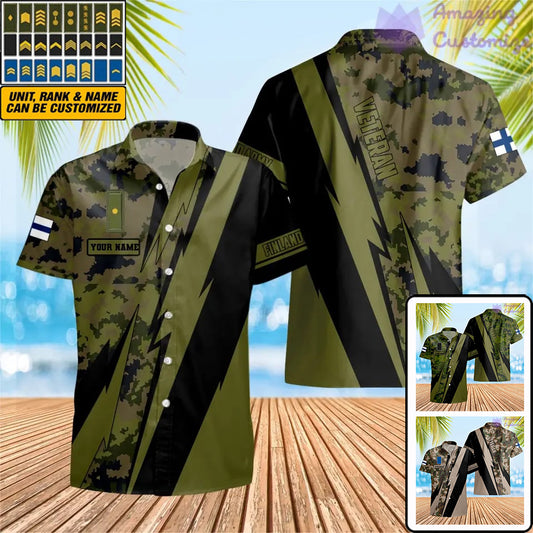 Personalized Finland Soldier/Veteran with Name and Rank Hawaii Shirt All Over Printed - 03042401QA