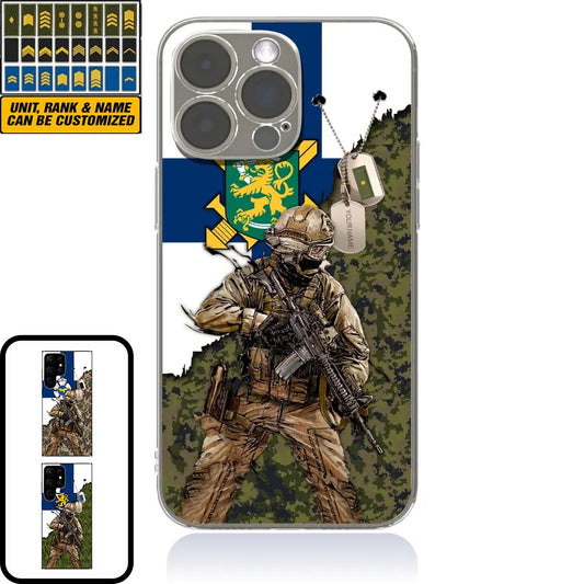 Personalized Finland Soldier/Veterans With Rank And Name Phone Case Printed - 2602240001