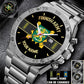 Personalized Finland Soldier/ Veteran With Name And Rank Gentleman Stainless Steel Watch - 17388000
