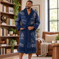 Personalized Firefighter Bathrobe - Blueprint Workshop lifestyle view