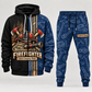 firefighter full-zip hoodie and matching joggers - navy catalog view