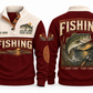 First Light · Tight Lines personalized fishing sports sweatshirt in Jujube Red, front and back
