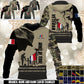 Personalized France Soldier/Veteran Camo with Name and Rank Hoodie All Over Printed - 17648064