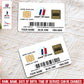 Personalized France Soldier/ Veteran With Rank, Name And Year Aluminum Wallet Card - 1750723201