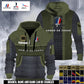 Personalized France Soldier/ Veteran With Rank And Name 3D Half-zip Hoodie - 17693856