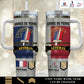 Personalized France Veteran/ Soldier With Rank, Year And Name Camo Tumbler - 17652384