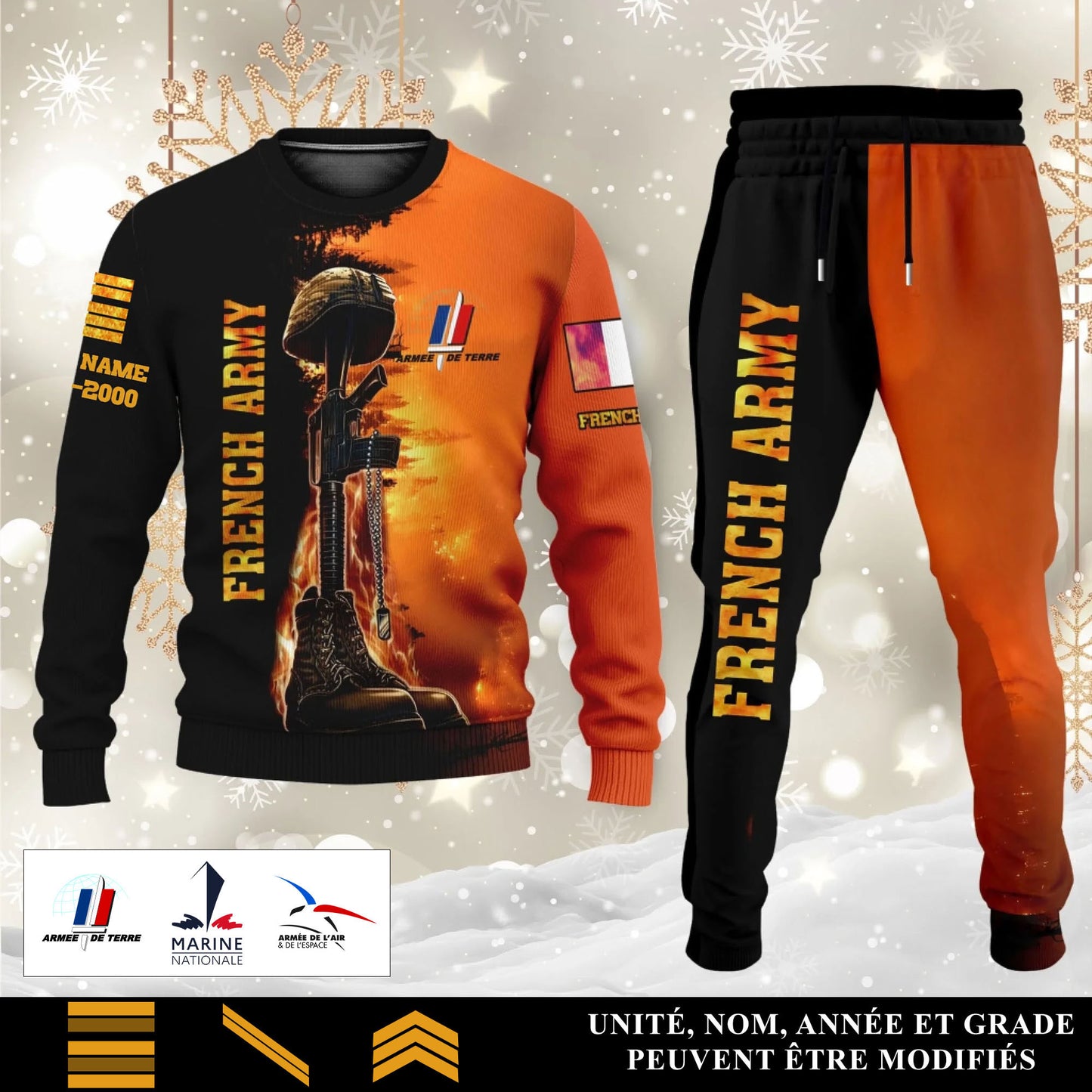 Ensemble français Pull + Jogging – Ersonnalisé avec Nom, Grade & Année - 17284320