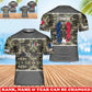 Personalized France Soldier/Veteran Camo with Rank, Name & Year T-Shirt All Over Printed - 17738784