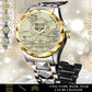 Personalized France Soldier/Veteran with Name, Year and Rank Diamond-Cut Bezel Watch - 17651520
