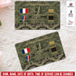 Personalized France Soldier/ Veteran With Rank, Name And Year Aluminum Wallet Card - 17637696