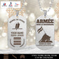 Personalized France Soldier/Veteran with Rank, Name & Year Dog Tag Necklace - 17657568