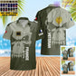 Personalized France Soldier/ Veteran Camo With Name And Rank Hawaii Shirt 3D Printed  - 17080416