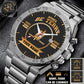 Personalized France Soldier/ Veteran With Name And Rank Gentleman Stainless Steel Watch - 17424288