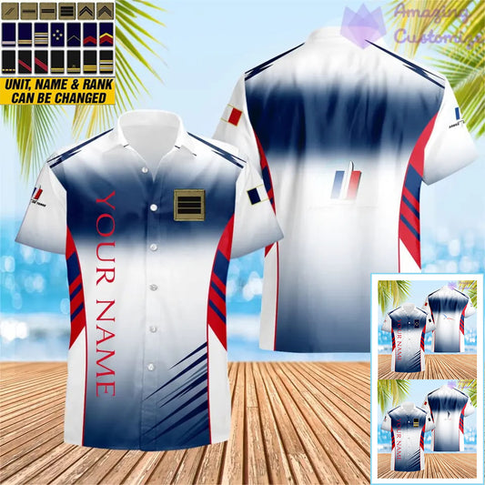 Personalized France with Name and Rank Soldier/Veteran Hawaii  All Over Printed - 16052401QA