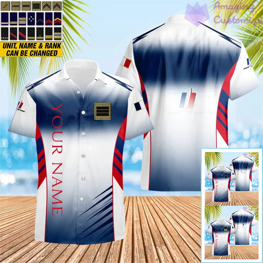 Personalized France with Name and Rank Soldier/Veteran Hawaii  All Over Printed - 17158176