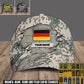 Personalized Name Germany Soldier/Veterans Camo Baseball Cap - 1684368001