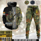 Personalized Germany Soldier/Veteran Camo with Rank And Name Combo Zip Hoodie + Jogger - 17616960