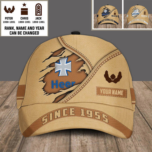 Personalized Rank And Name Germany Soldier/Veterans Baseball Cap - 17484768