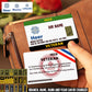 Personalized Germany Soldier/ Veteran With Rank, Name And Year Aluminum Wallet Card - 17479584