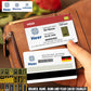 Personalized Germany Soldier/ Veteran With Rank, Name And Year Aluminum Wallet Card - 17502912