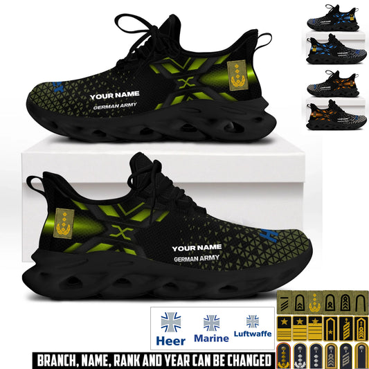 Personalized Germany Soldier/ Veteran With Name And Rank Men Sneakers - 17592768
