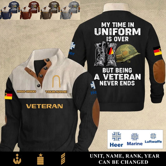 Personalized Germany Soldier/ Veteran With Name, Year And Rank Sports Sweatshirt - 17553024