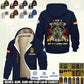 Personalized Germany Soldier/ Veteran With Name And Rank Hoodie Zip Velvet Coat - 17552160