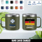 Personalized Germany Soldier/ Veteran With Name  Stainless Steel Coffee Mug Printed - 1761177602