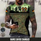Personalized Germany Soldier/Veteran Camo with Name T-Shirt All Over Printed - 17664480