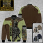 Personalisierte Bomberjacke mit Camouflage-Muster für deutsche Soldaten/Veteranen mit Namen und Rang, 3D-Druck – 1909230001